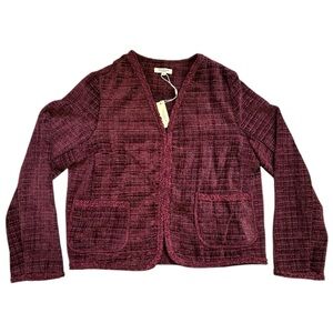 FLAW Max Studio Crosshatch Tweed Jacket